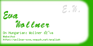 eva wollner business card